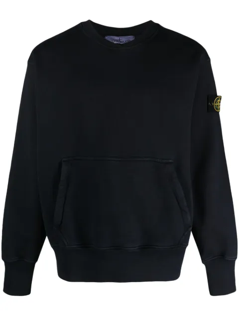 Stone Island Compass-badge cotton sweatshirt