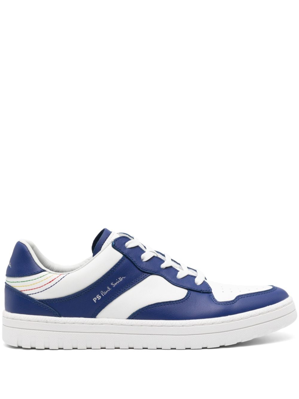 Shop Ps By Paul Smith Liston Panelled Leather Sneakers In White