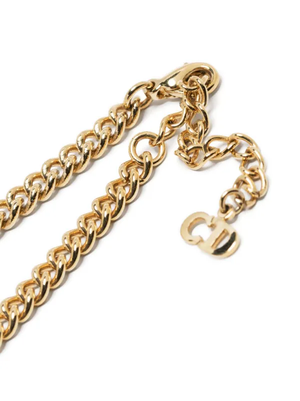 Christian dior deals link necklace