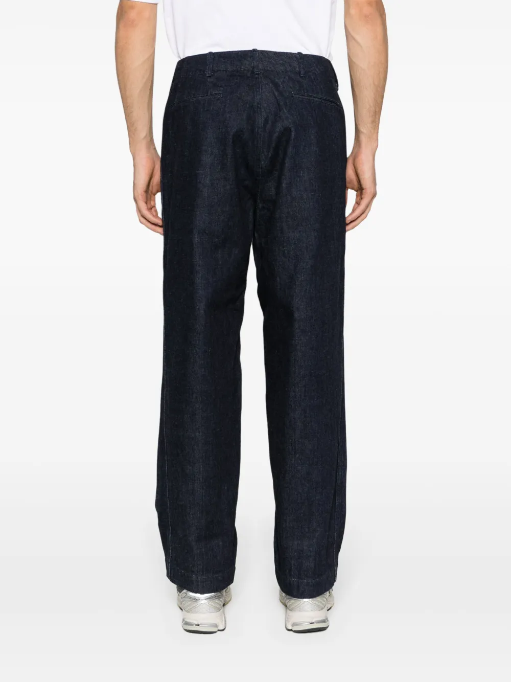 Nanamica Dyed Straight-leg Jeans In Blue