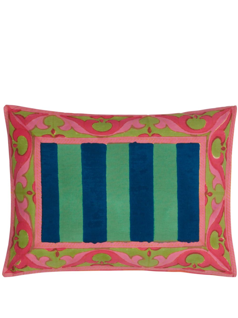 Lisa Corti Nizam Acid Cotton Cushion (30cm X 40cm) In Pink