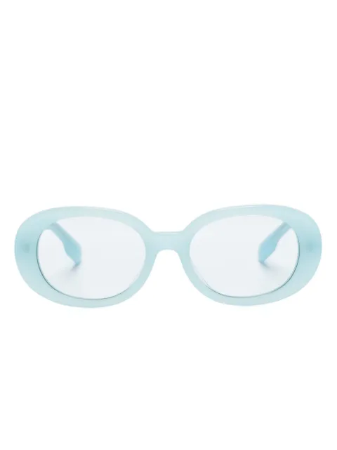 Burberry Kids logo-lettering round-frame sunglasses
