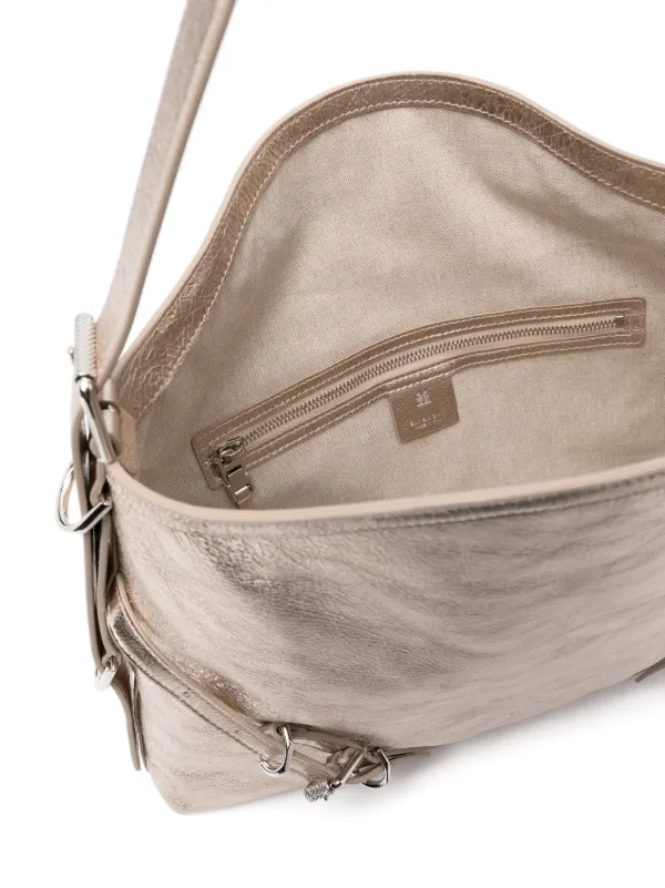 Givenchy Medium Voyou Laminated Shoulder Bag | Gold