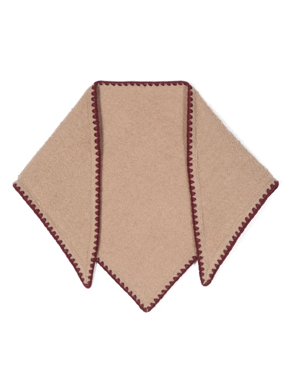Faliero Sarti Exia virgin wool-blend scarf Beige