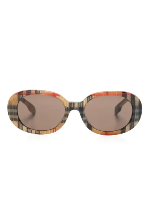 Burberry Kids Vintage Check oval-frame sunglasses