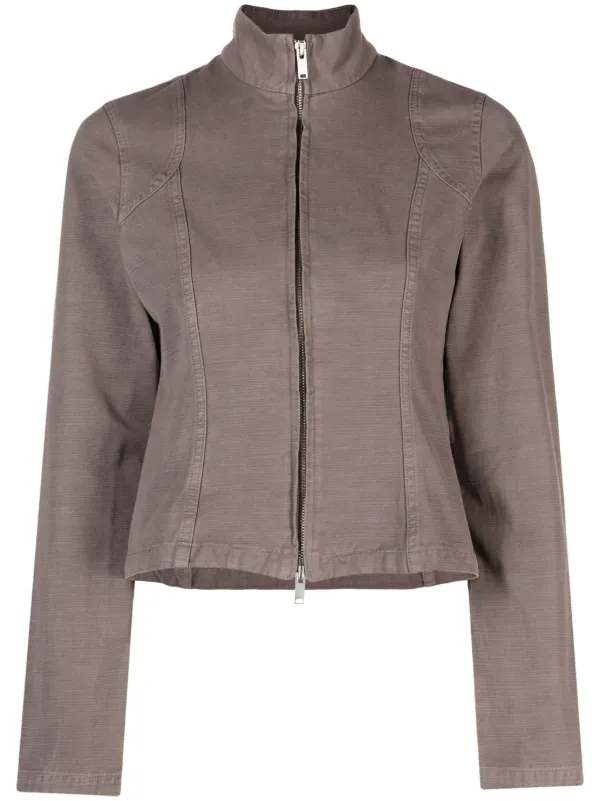 Grey cotton hot sale jacket women's