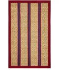 Lisa Corti Damask Stripes cotton blanket (180cm x 270cm) - Red