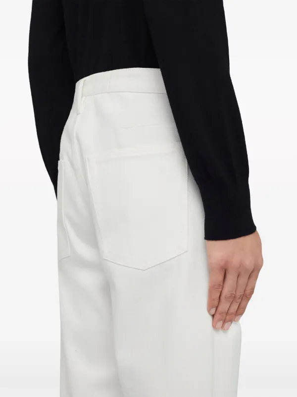 Jil Sander mid-rise straight-leg Jeans | White | FARFETCH IN