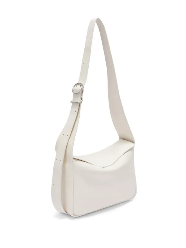 Jil Sander レザー ショルダーバッグ | ホワイト | FARFETCH JP