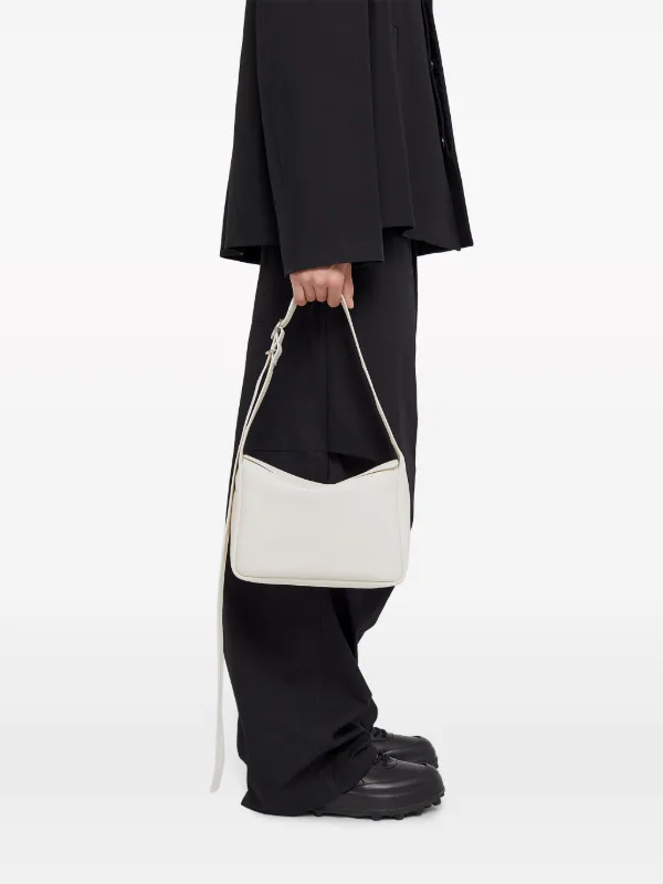 Jil Sander レザー ショルダーバッグ | ホワイト | FARFETCH JP