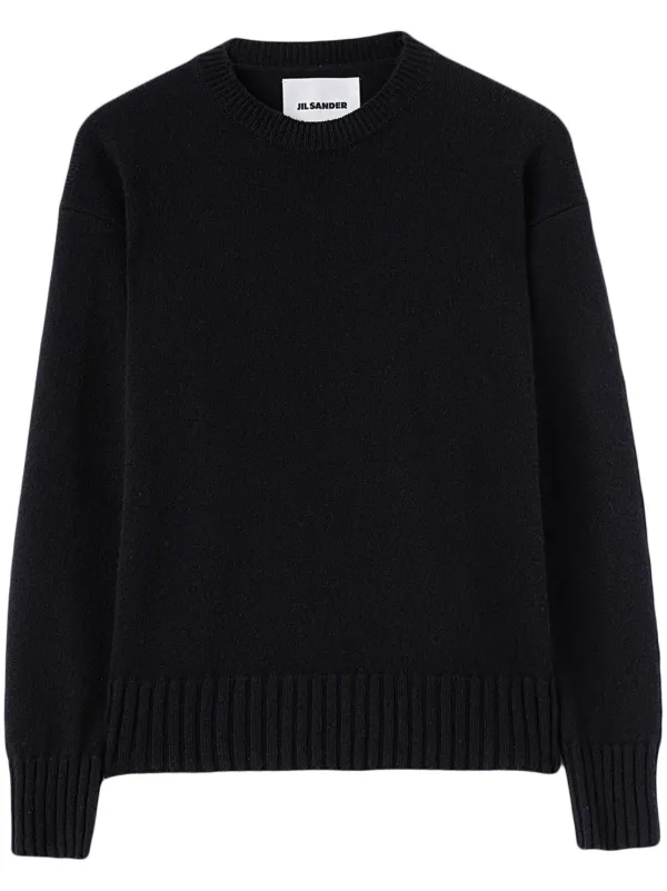 Jil Sander クルーネック カシミアセーター | ブラック | FARFETCH JP