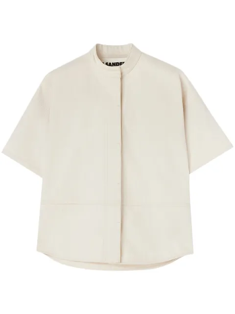 Jil Sander half-sleeve denim shirt