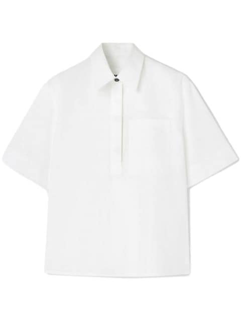 Jil Sander half-sleeve cotton polo shirt