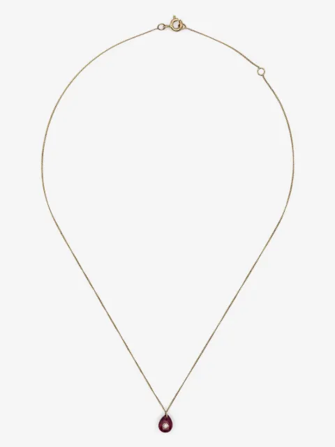 Pascale Monvoisin 9kt yellow gold Orso diamond and ruby necklace