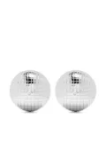 Yvonne Léon 9kt white gold Maxi Boucles D'oreille Boule Disco earrings - Silver