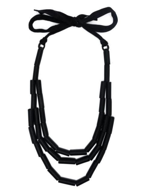 Prada Pre-Owned 2000s triple-strap silk sautoir necklace