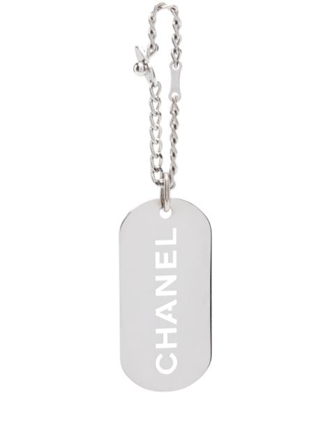 HOT SALE CHANEL 2004 cut-out logo keyring Women