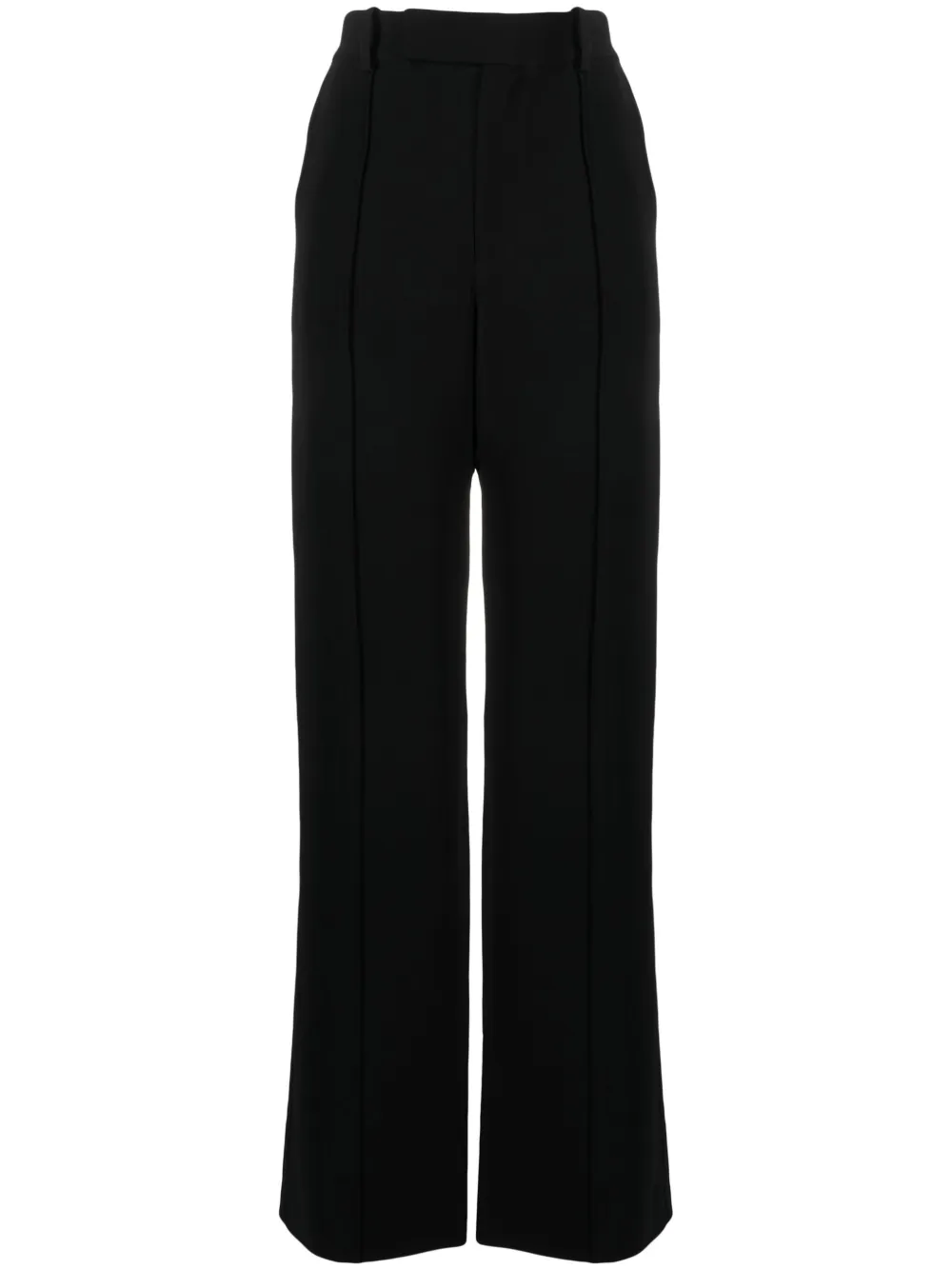 Proenza Schouler Weyes Midrise Crepe Flared Pants In Black