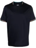 Paul Smith striped-trim cotton T-shirt - Blue