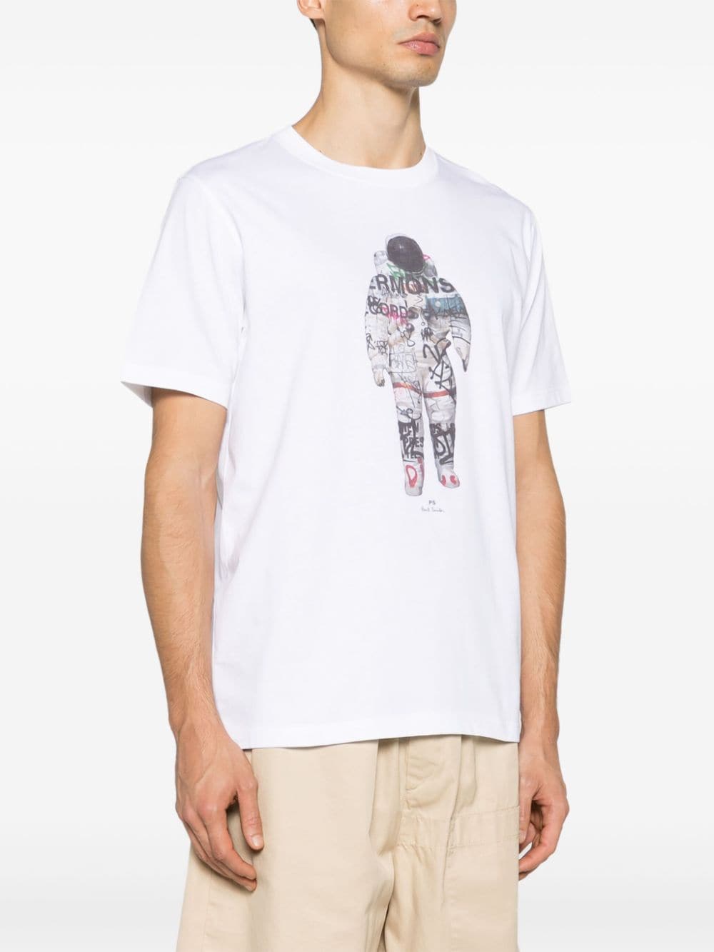 PS Paul Smith T-shirt met print Wit