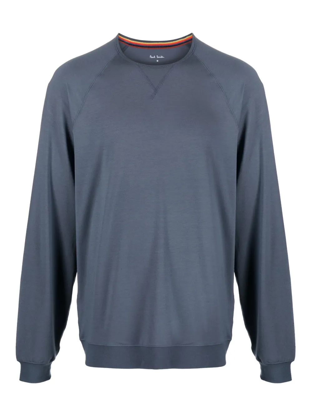 Paul Smith Logo-appliqué Crew-neck Lounge Sweatshirt In Grey