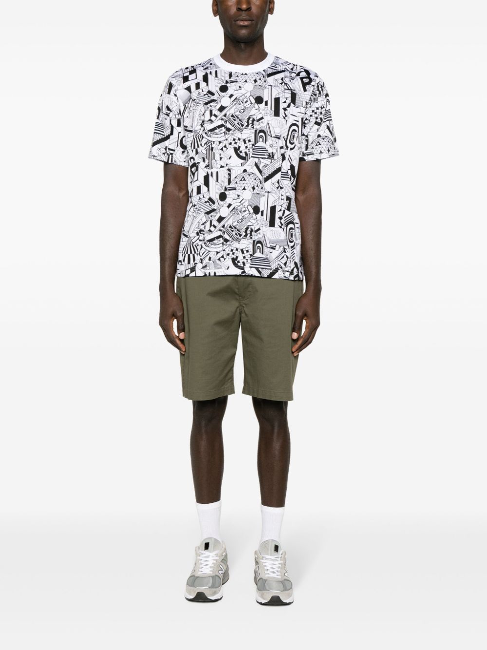 PS Paul Smith T-shirt met print - Wit