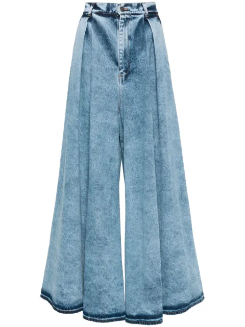 Giuseppe Di Morabito pleated wide-leg jeans