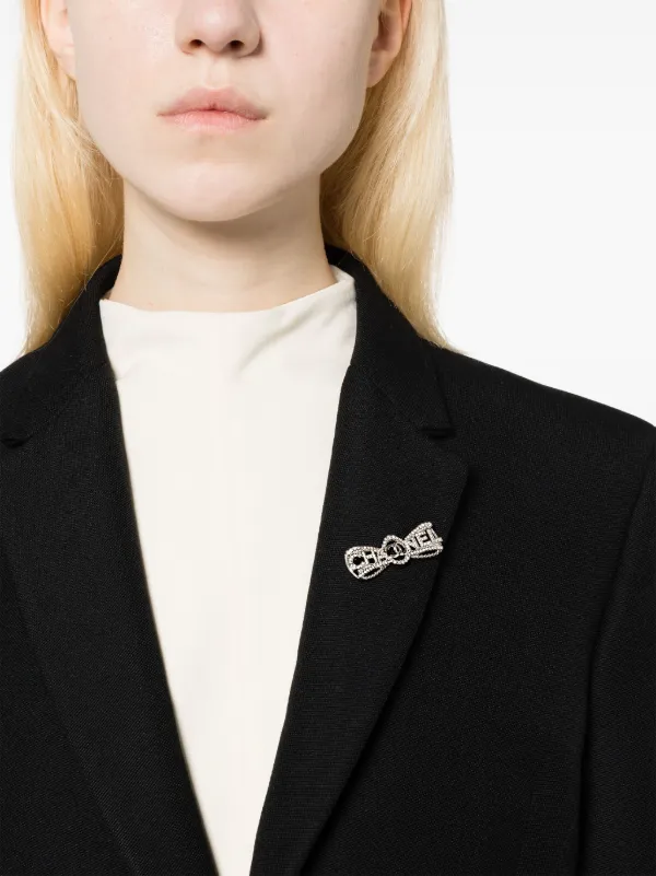 CHANEL Pre-Owned 2000s ココマーク ラインストーン ブローチ