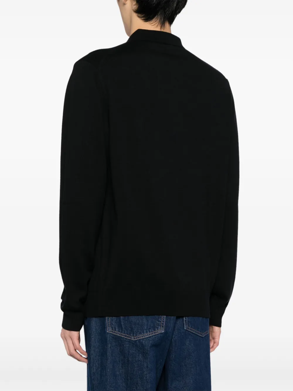 Fred Perry Trui van wolblend met geborduurd logo Zwart
