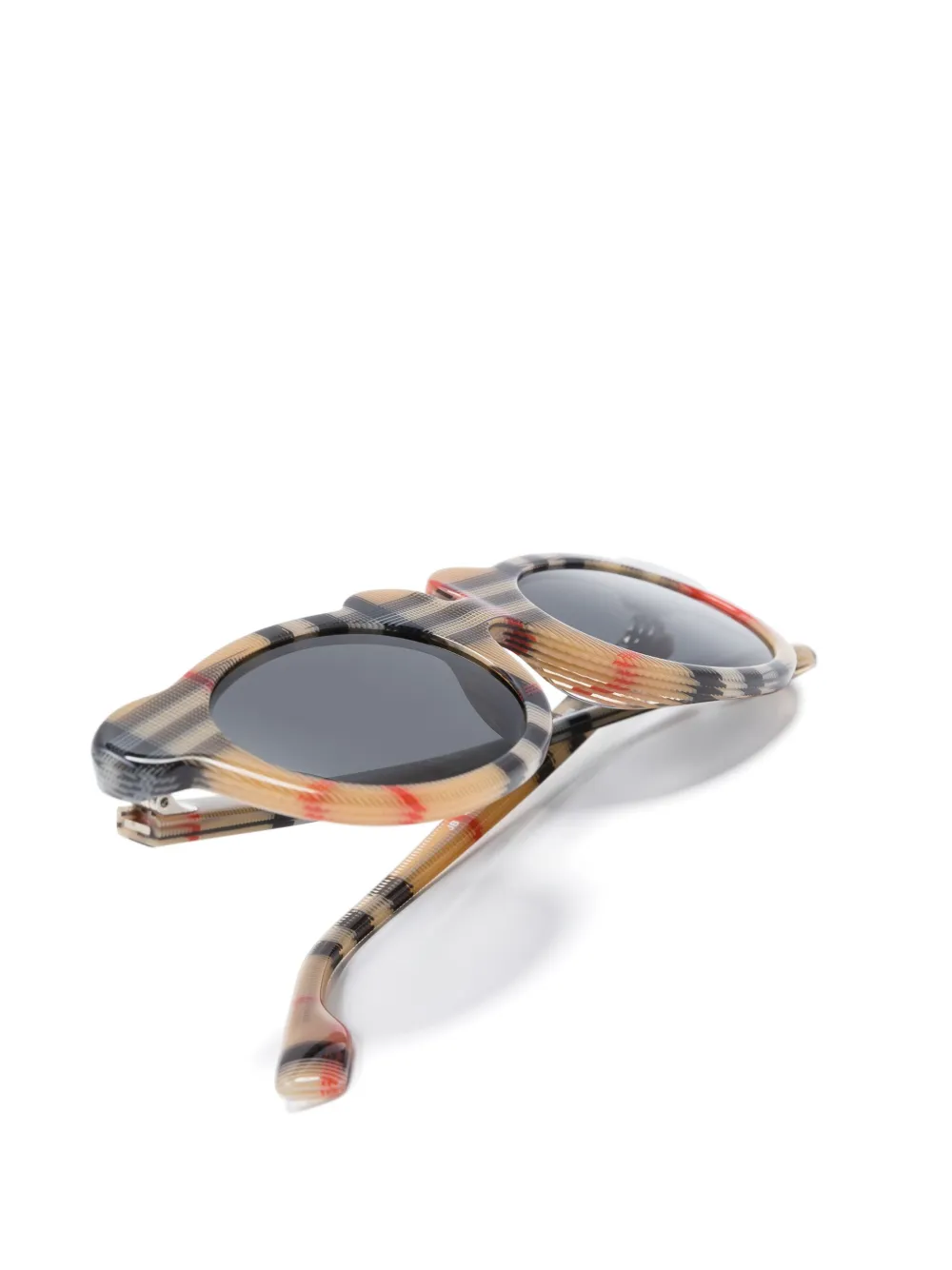 Burberry Kids Zonnebril met teddybeer montuur Bruin