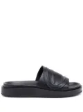 Diesel Sa-Slide D Oval logo-embossed slides - Black