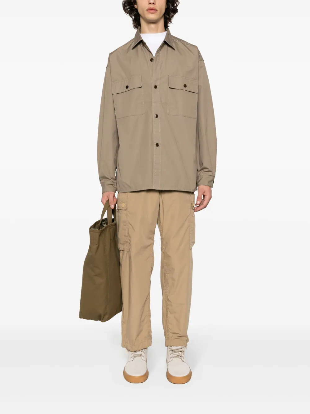 Nanamica Utility Wind cotton-blend shirt - Beige