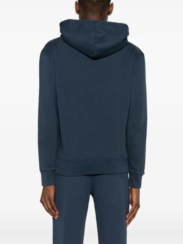 Maison Kitsuné Chillax Fox Cotton Hoodie | Blue | FARFETCH JO