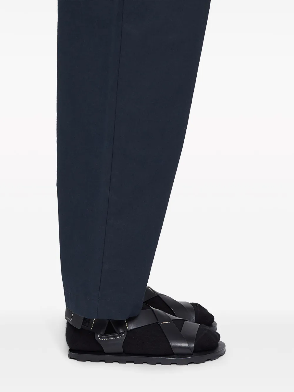 Jil Sander レザー サンダル | ブラック | FARFETCH JP