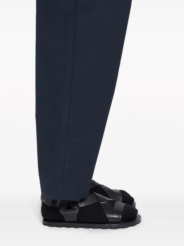 Jil Sander レザー サンダル | ブラック | FARFETCH JP
