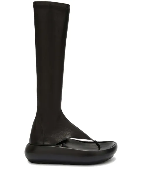 Jil Sander open-toe leather boots