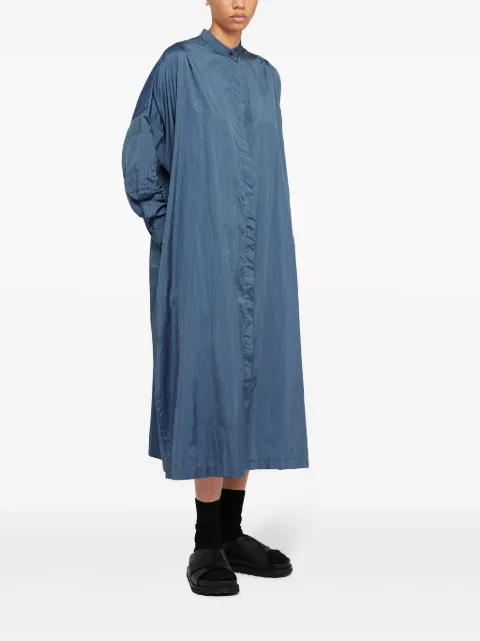Jil Sander belted collarless midi shirt dress J40CT0145J70003 - 2