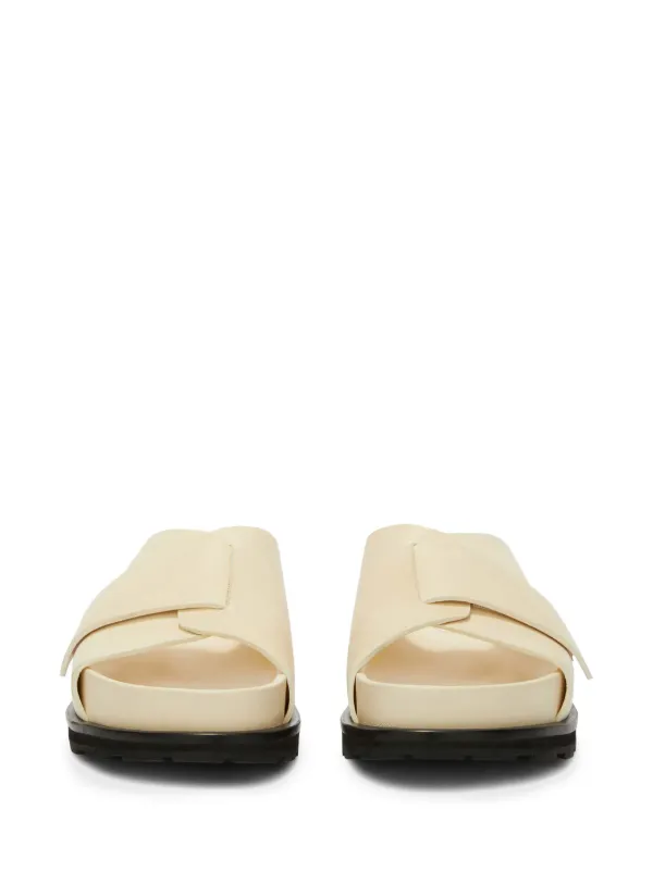 JIL SANDER プラットフォームレザーサンダル Jil Sander プラットフォーム レザーサンダル | ブラック