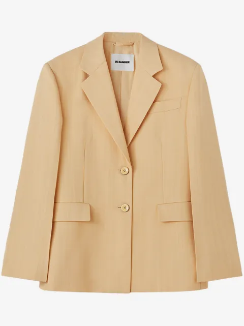 Jil Sander 싱글 브레스티드 크레이프 블레이저