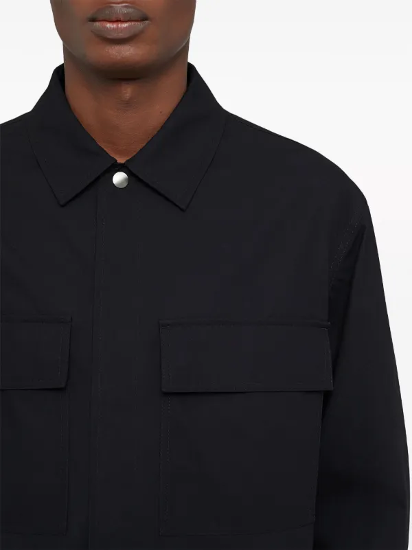 Jil Sander ロゴタグ シャツ | ブルー | FARFETCH JP