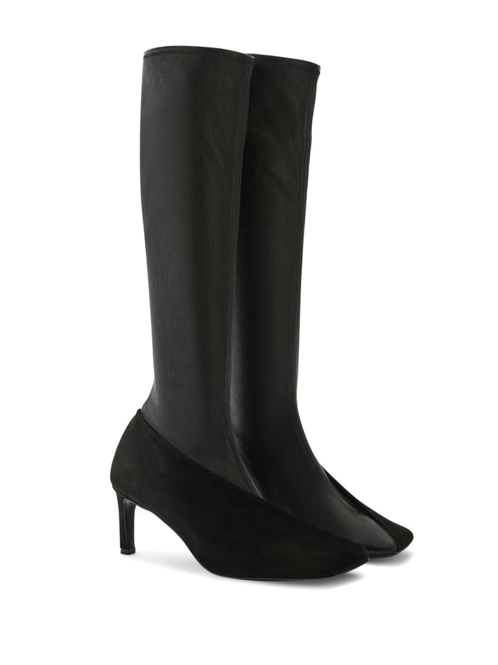 Shop Jil Sander 70mm Panelled Boots In Black