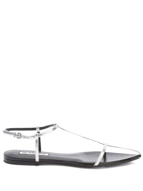 Jil Sander pointed open-toe leather sandals 