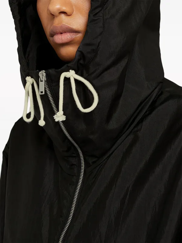Jil Sander ジップアップ フーデッドジャケット | ブラック | FARFETCH JP