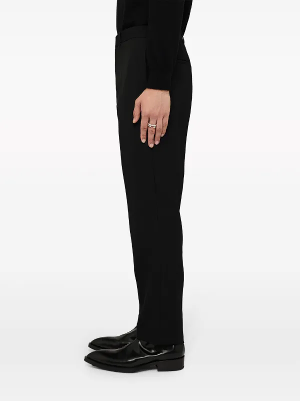 Jil Sander Wool Tailored Trousers | Black | FARFETCH FI