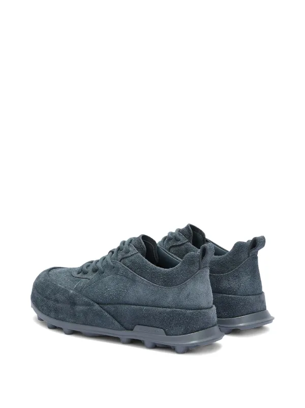 Jil Sander Orb スエード スニーカー | グレー | FARFETCH JP