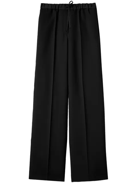 Jil Sander pantalones rectos con cordones en la pretina
