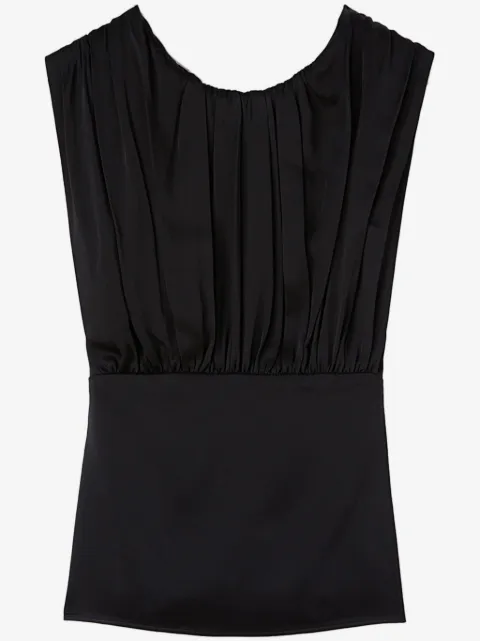 Jil Sander blouse sans manches à fronces