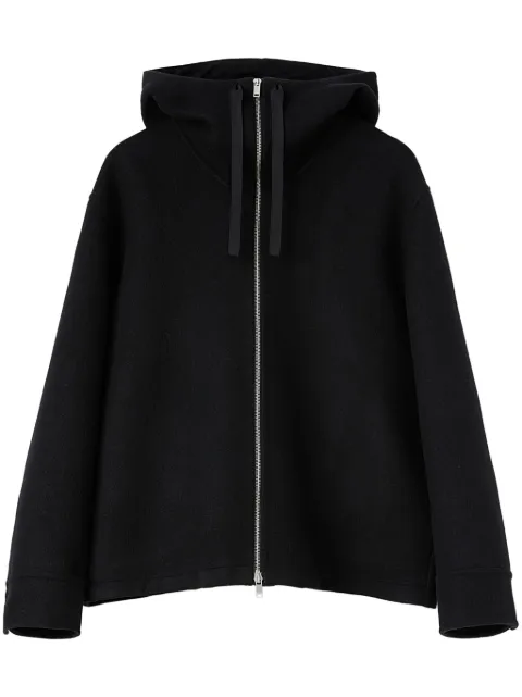 Jil Sander hooded virgin wool-blend jacket