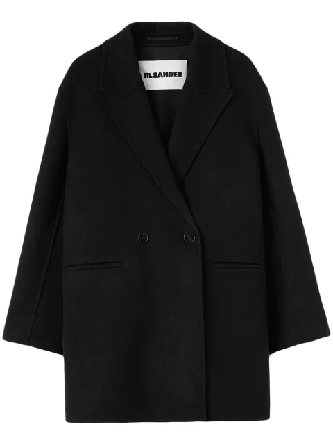 Jil Sander double-breasted virgin wool coat