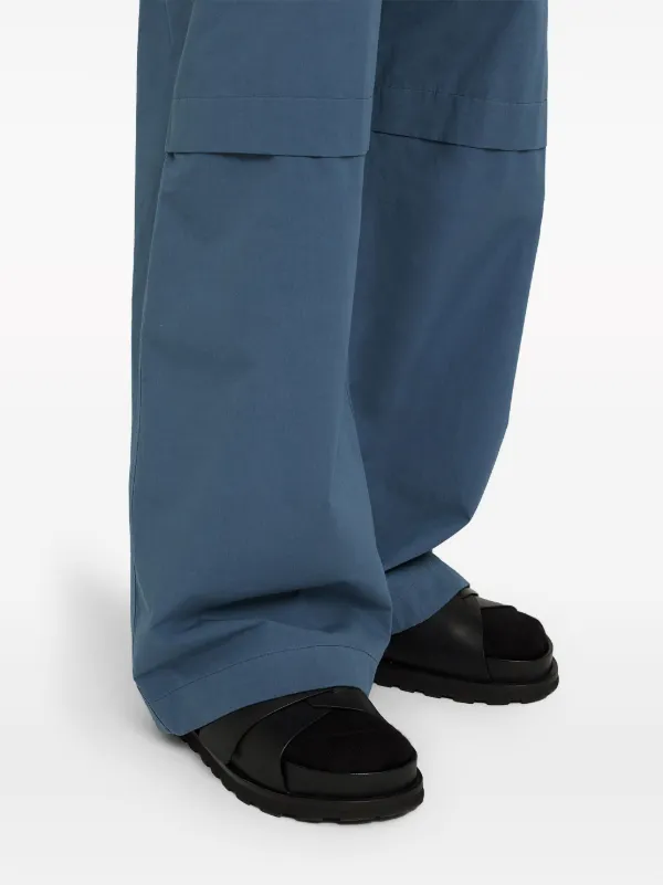 Jil Sander スリッポン レザーサンダル | ブラック | FARFETCH JP